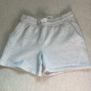 Lululemon Athletica Scuba High Rise Light Gray Athletic Shorts